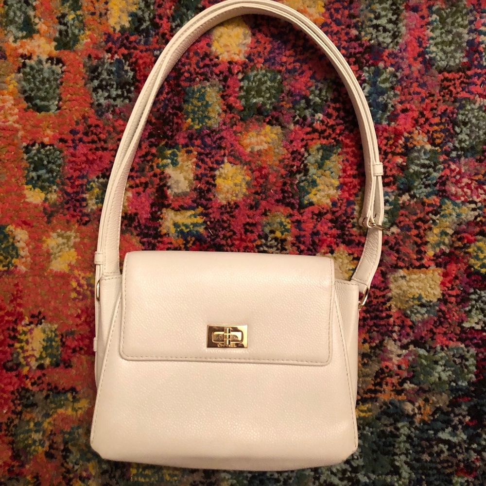 Vintage authentic Chanel white handbag